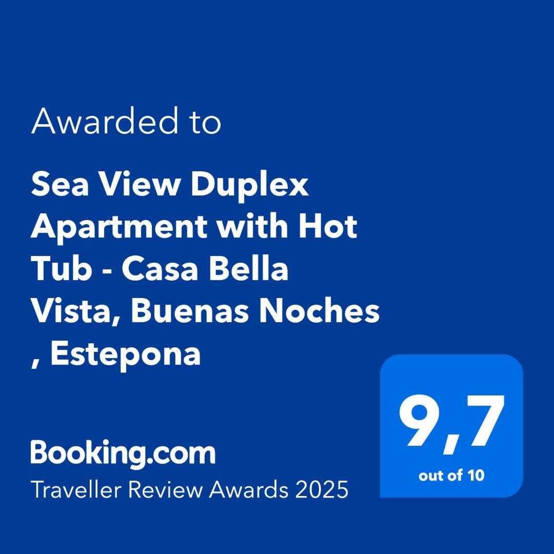 Sea View Penthouse Apartment With Hot Tub - Casa Bella Vista, Buenas Noches , Estepona Exterior foto